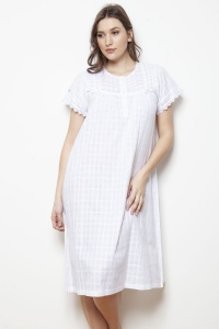 Ingrid Cotton Voile Cap Sleeve Nightdress